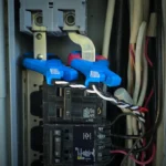 Shows example of current transformers used by residential home & battery systems to determine the entire site's net power flow